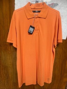 G-Star Orange Short-Sleeve Polo XL